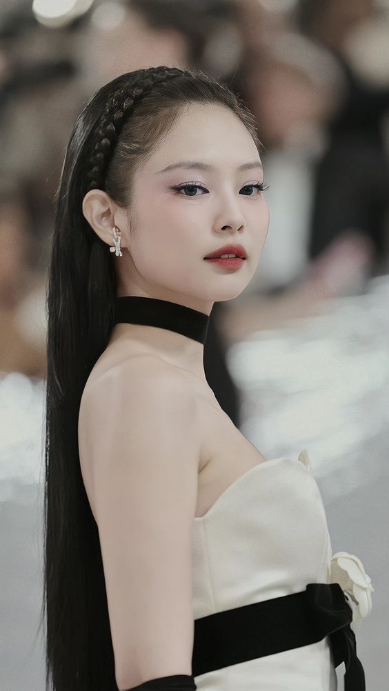 tóc xõa thẳng đi tiệc của Jennie Blackpink