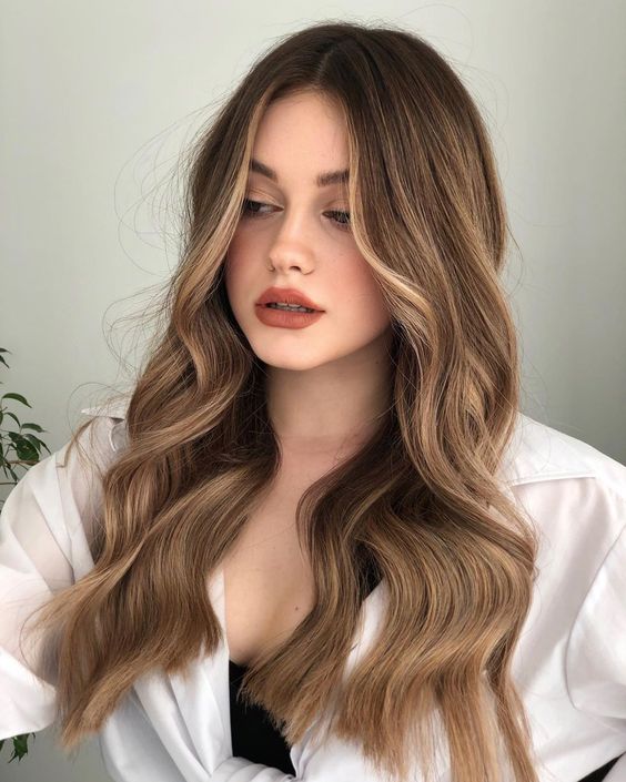 balayage nâu sáng